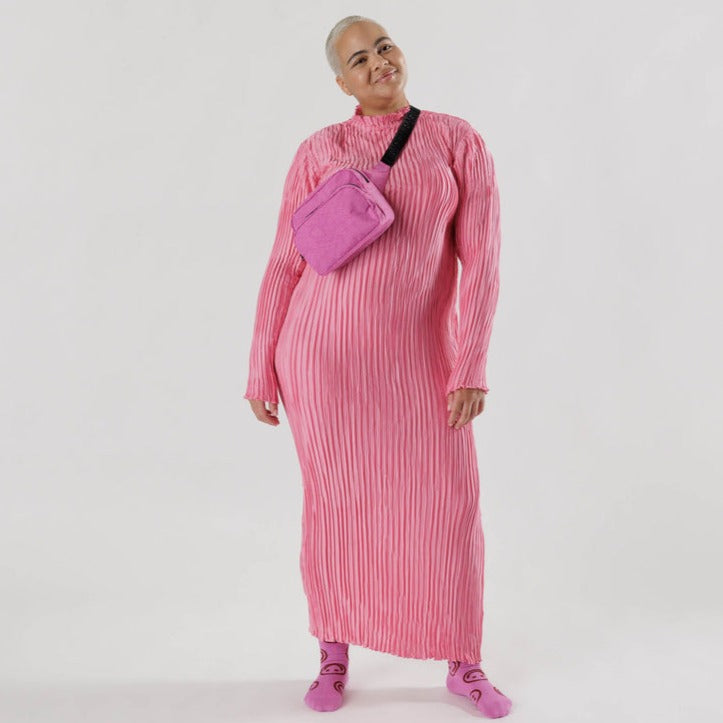 Extra Pink Baggu Fanny Pack on Model