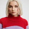 Mock Turtleneck Knit Sweater