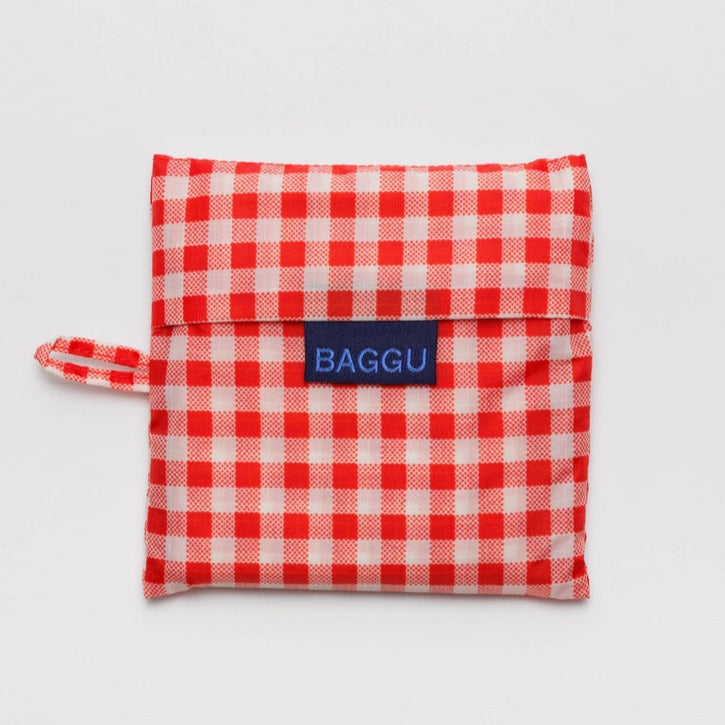 Red Gingham Classic Baggu Bag