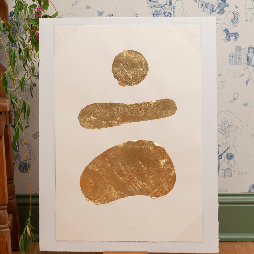 Original Gold Leaf Art by Siri Knutson at Golden Rule Gallery in Excelsior, Minnesota