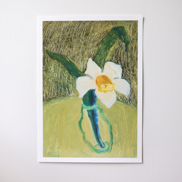 White Daffodil Flower Art Print Made in MN