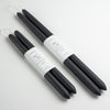 Charcoal Black Pair of Beeswax Taper Candles at Golden Rule Gallery 