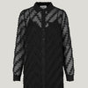 Black Lulu Shirt Dress | JUST Female Apparel | Black Holiday Dress | Semi Transparent Dress | Golden Rule Gallery | Excelsior, MN | Apparel | Dresses