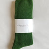 Green Tube Socks Made of Cashmere