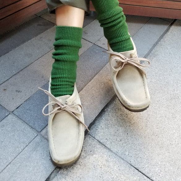 Grandpa Socks in Avocado