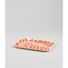 Orange Floral Leaves Art Tray by Wrap at Golden Rule Gallery
