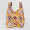 Orange Medium Check Multi Baggu Reusable Bag at Golden Rule Gallery