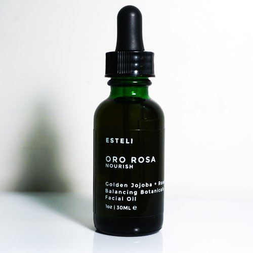 Oro Rosa Nourishing Face Oi | Facial Oil | Replenishing Facial Oil | Esteli | Golden Rule Gallery | Clean Skincare | Beauty | Excelsior, MN