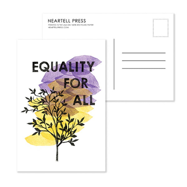 Equality for All Postcard | Heartell Press | Golden Rule Gallery | Excelsior, MN