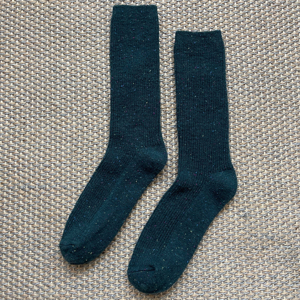 Snow Socks in Forest Green at Golden Rule Gallery in Excelsior, MN