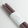 Mo&Co Home Mauve Beeswax Taper Candles 