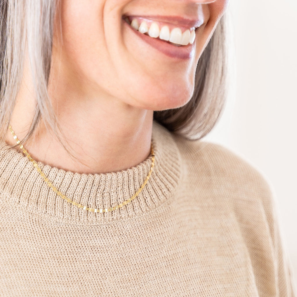 Simple Gold Layering Necklace | Beautiful Gold Chain | Classic Timeless Jewelry | Golden Rule Gallery | Excelsior | Minnesota