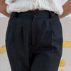 1980s Dark Grey 100% Wool Trousers by J'adore Beddor