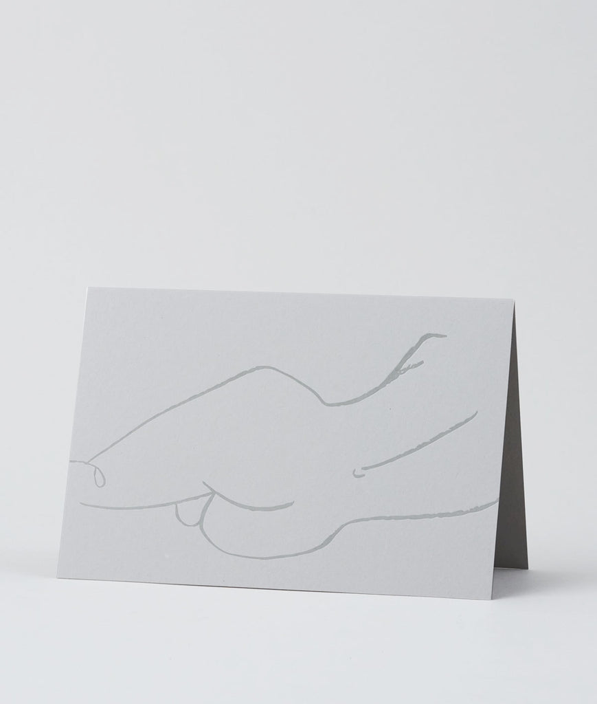 Sleeping Nude Letterpress Art Card by Wrap Cards at Golden Rule Gallery in Excelsior, MN