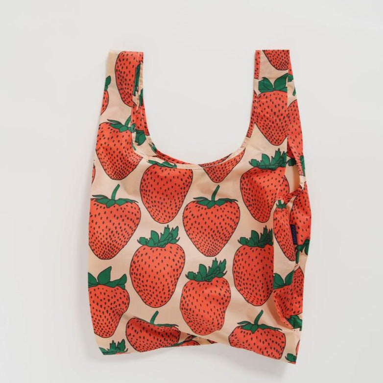 Strawberry Print Reusable Baby Tote Bag 