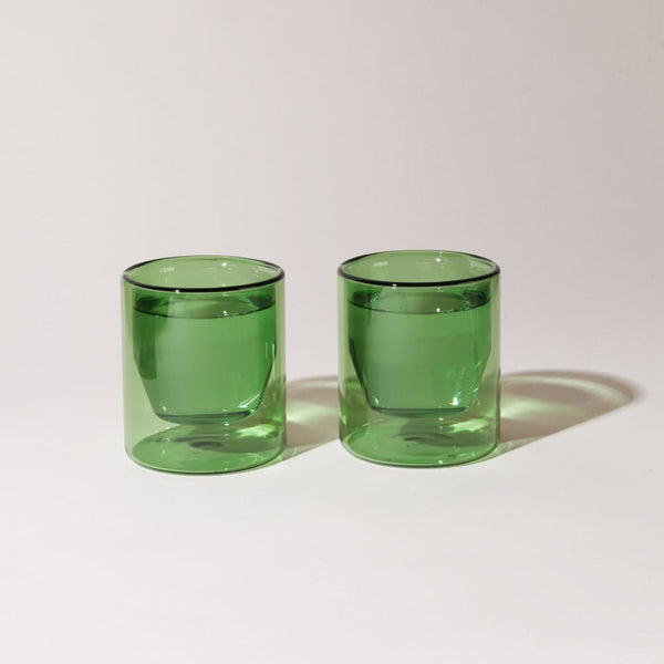 Double Wall 6oz Glass | Verde | Golden Rule Gallery | Excelsior, MN |