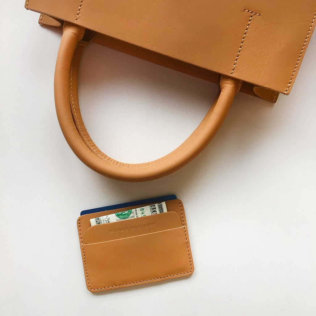 Card Holder | Leather wallet | Minor History | Bags & Accessories | Leather Goods | Metro Card Holder | Slim Design | Accessories | Golden Rule Gallery | Excelsior, MN | Saddle 