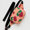 Cherry Print Puffy Fanny Pack Crossbody by Baggu at Golden Rule Gallery