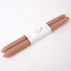 Taupe Beeswax Taper Candles Set of Two