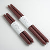 Deep Burgundy Beeswax Taper Candles at Golden Rule Gallery