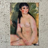 Renoir Mini Art Print Female Nude Portrait