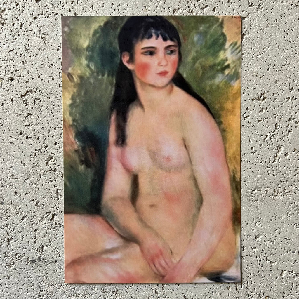Renoir Mini Art Print Female Nude Portrait