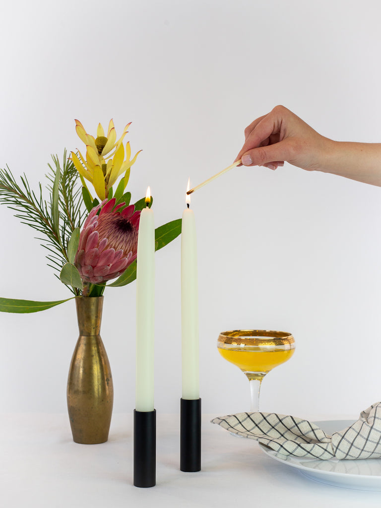 Mo&Co Home Natural White Taper Candles