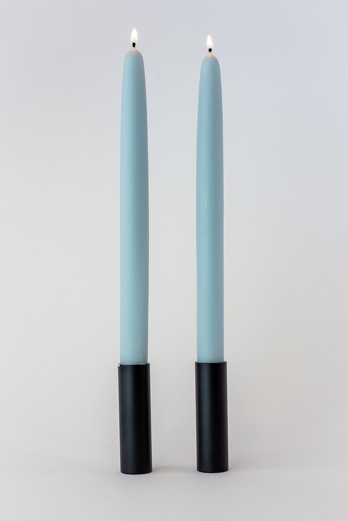 Mo&Co Home Powder Blue Taper Candles Made of Beeswax