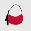 Red Small Nylon Crescent Bag