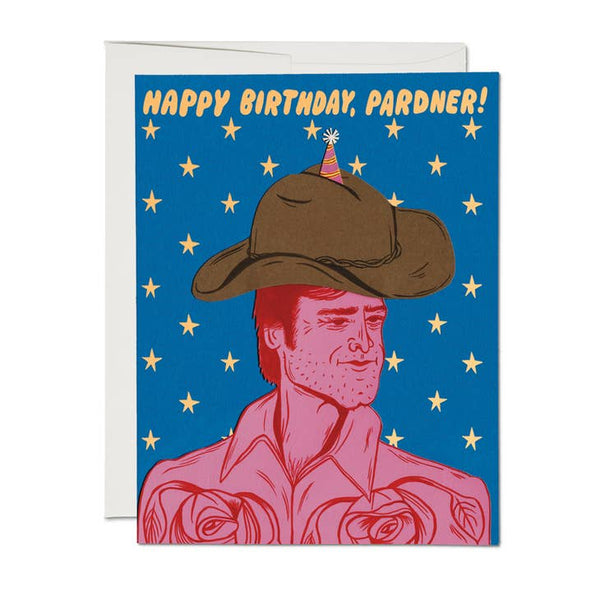 Happy Birthday Pardner Cowboy Card