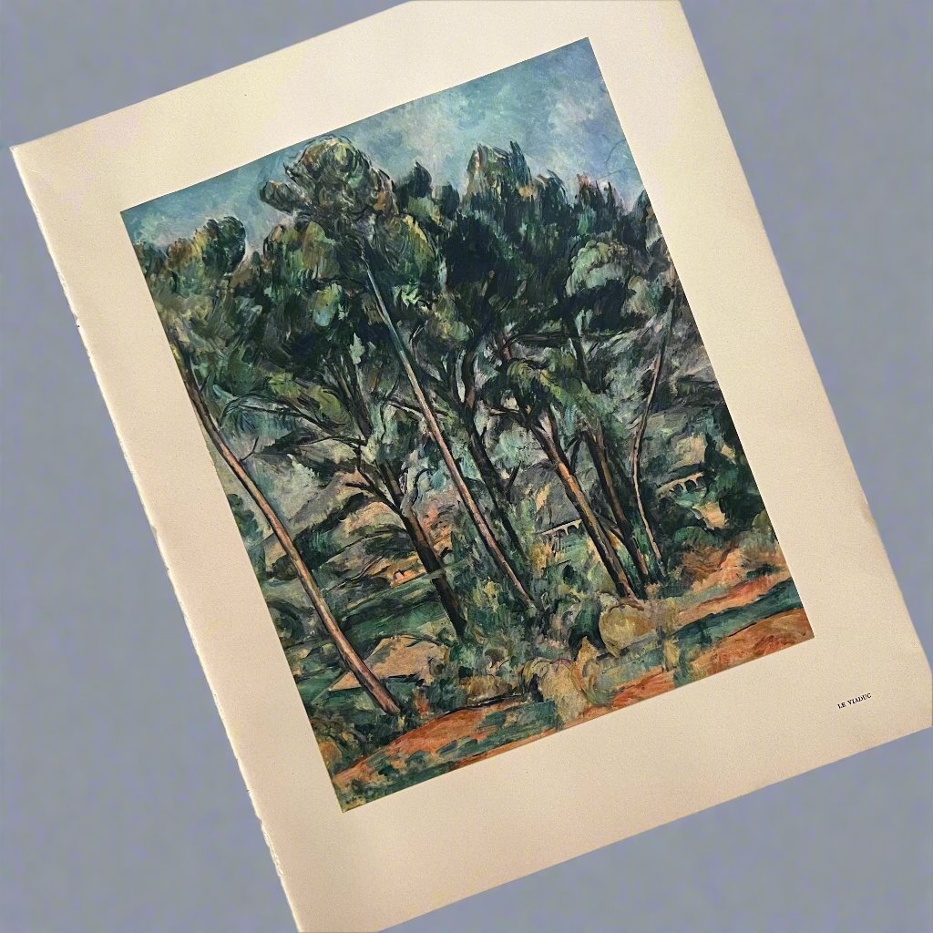 Rare Vintage 1949 Cézanne "Le Viaduc" French Offset Lithograph