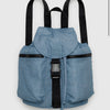 Baggu Backpack With Adjustable Straps and Buckle Closure In Digital Denim