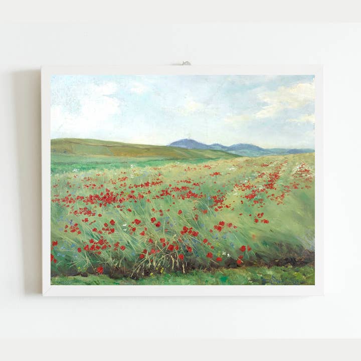 Antique Replica Poppies Art Print | Golden Rule Gallery | Sea To Skye ...