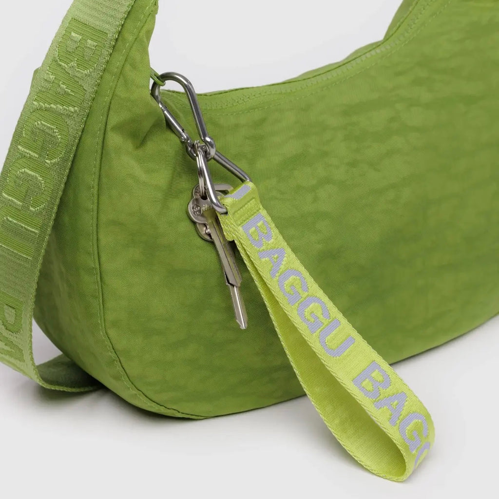 Citron Lime Green Baggu Logo Keychain