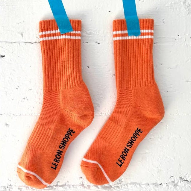 Orange Le Bon Shoppe Boyfriend Socks