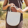 Minor History Leather Purse in White