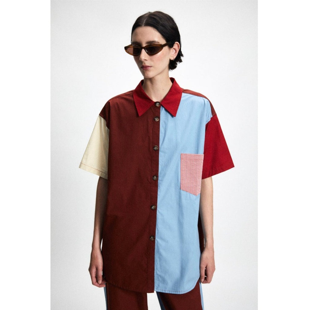 Rita Row Patchwork Shirt on Sale at Golden Rule Gallery