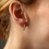 Dainty Gold Hoop Earrings by Token Jewelry