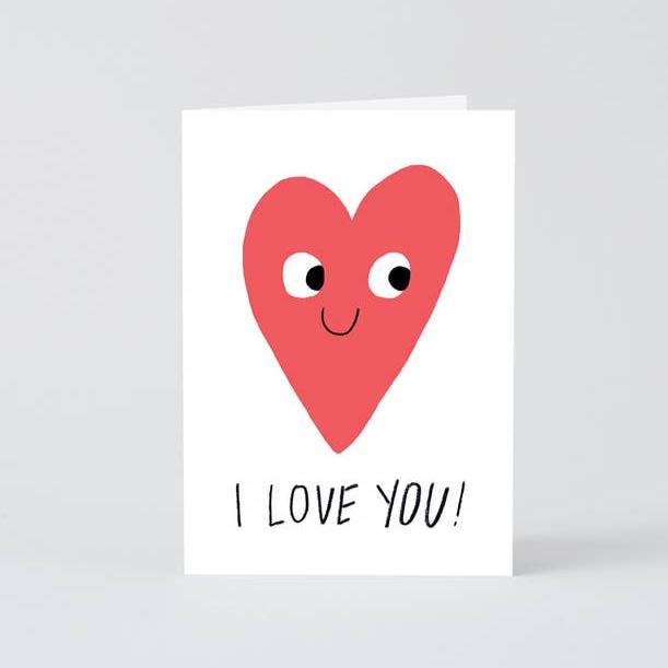 I Love You Heart Card