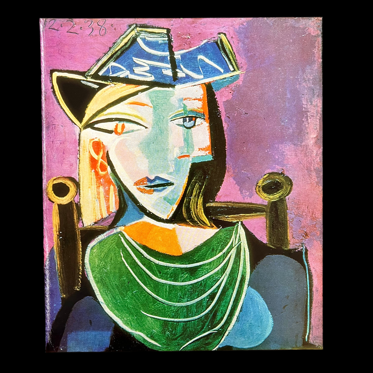 Famous Picasso Portrait Print | Vintage 1961 Pablo Picasso Girl