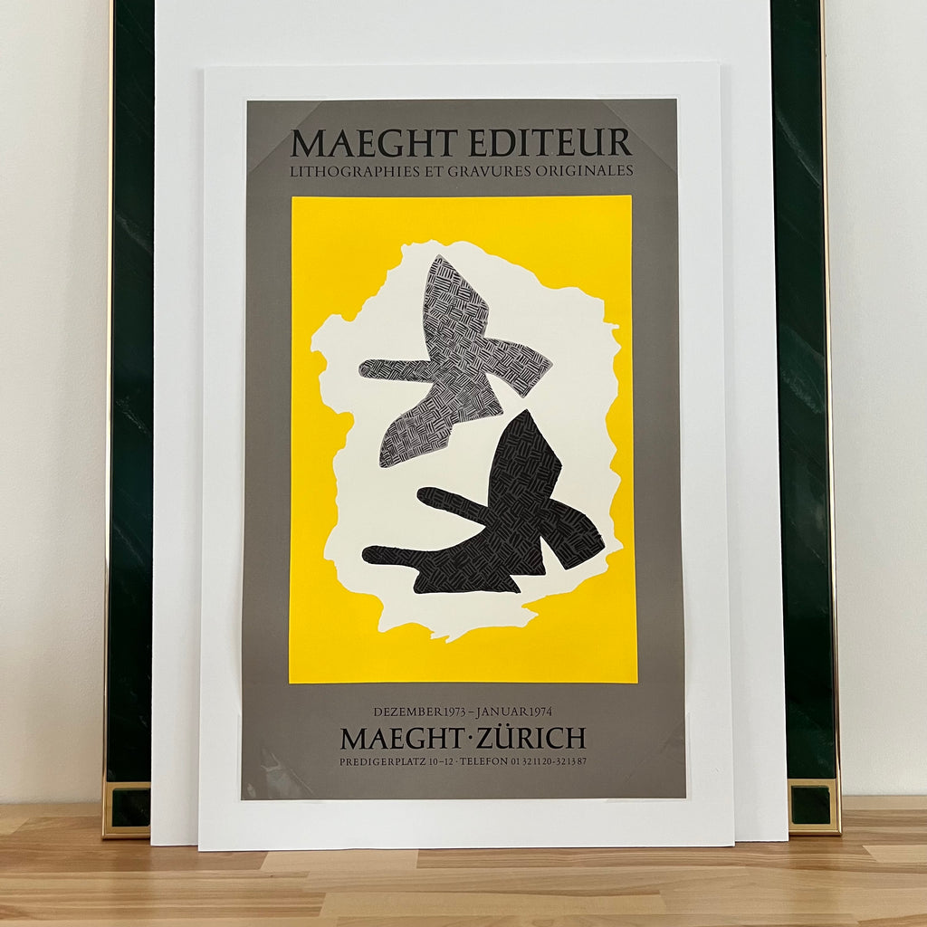 Maeght Editeur Vintage Art Poster by Georges Braque