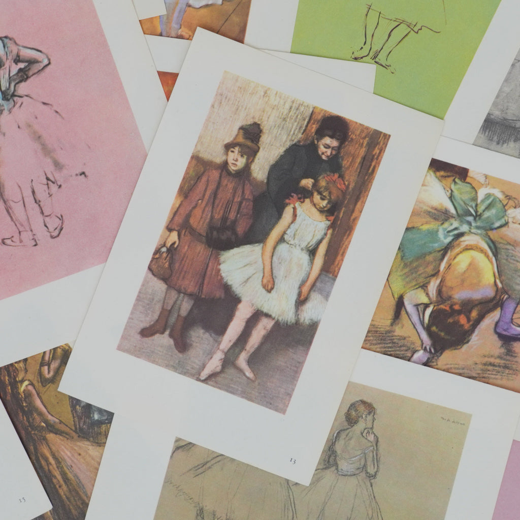 Vintage 1956 Degas Dancers Mini Art Plates