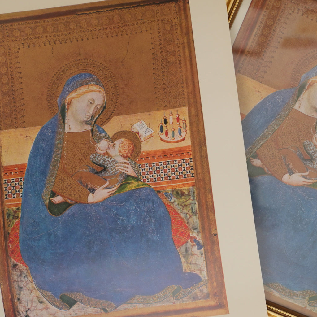 Vintage 1958 Tommaso da Moderna "Madonna and Child" Art Print