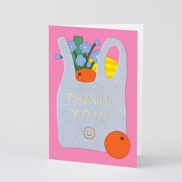 Thank You Shopping Bag Greeting Card