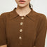 Ethically Made Brown Polo Shirt by Rita Row