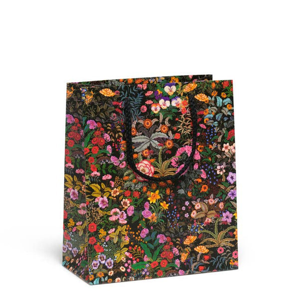 Meadow Black Floral Gift Bag 