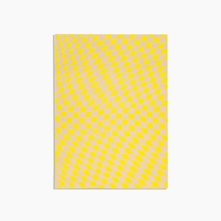 Yellow Checker Notebook