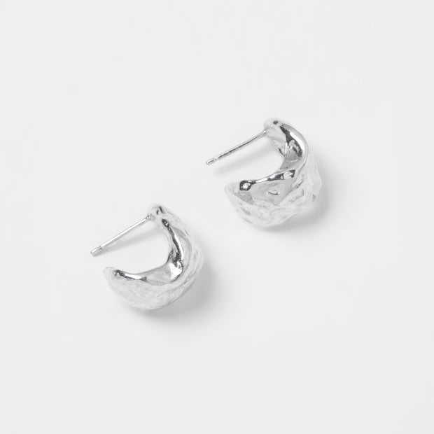 Sterling Silver Roden Hoop Earrings By Wolf Circus