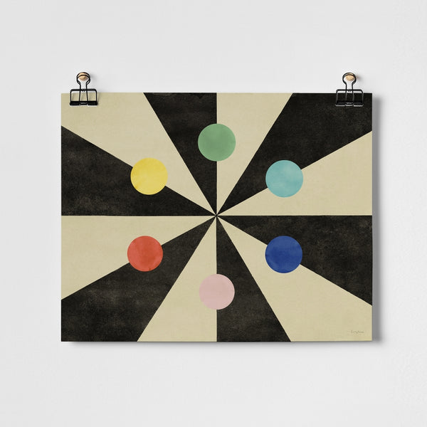 Benson's Color Hexagon Fine Art Print