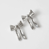 Wolf Circus Ruby Bow Studs in Silver